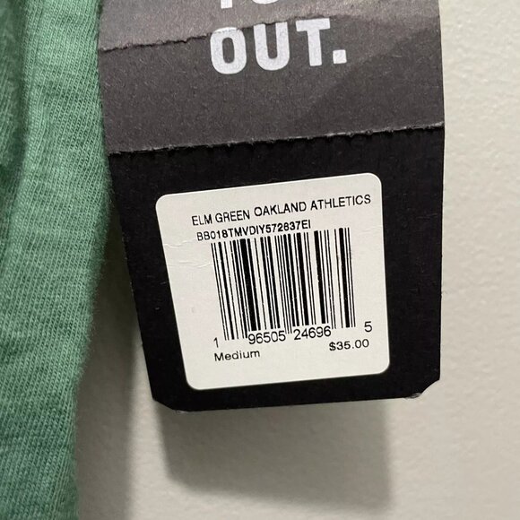 Oakland Athletics A's '47 Brand Elephant on Ball t-shirt - Picture 5 of 5